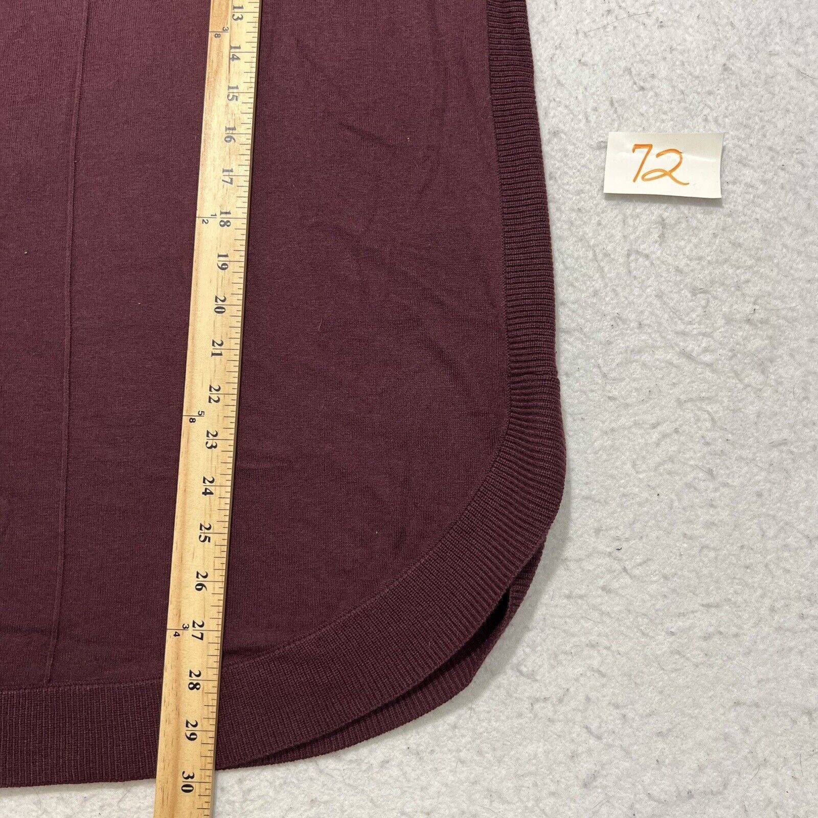 Nordstrom Caslon Women's Small Wool Blend Maroon Turtleneck Sweater Size S / US 4 / IT 40 - 8 Thumbnail