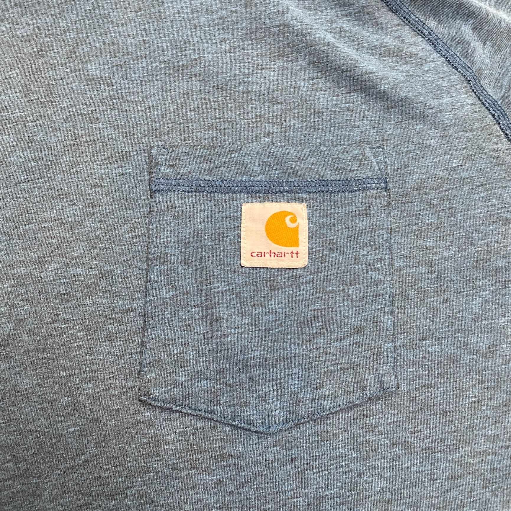 Carhartt Carhartt Force Relaxed T-Shirt Mens XL Blue Crew Neck Cotton Pocket Tee Shirt Size US XL / EU 56 / 4 - 3 Thumbnail