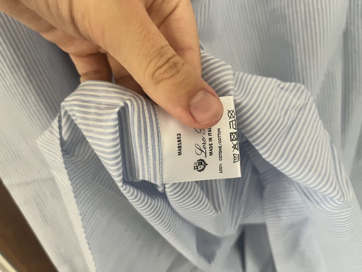 Loro Piana Loro Piana blue striped cotton shirt size 38 brand new Size US S / EU 44-46 / 1 - 8 Thumbnail