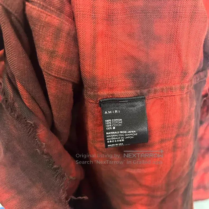 Amiri Amiri Red tie-dye shirt Size US L / EU 52-54 / 3 - 4 Thumbnail