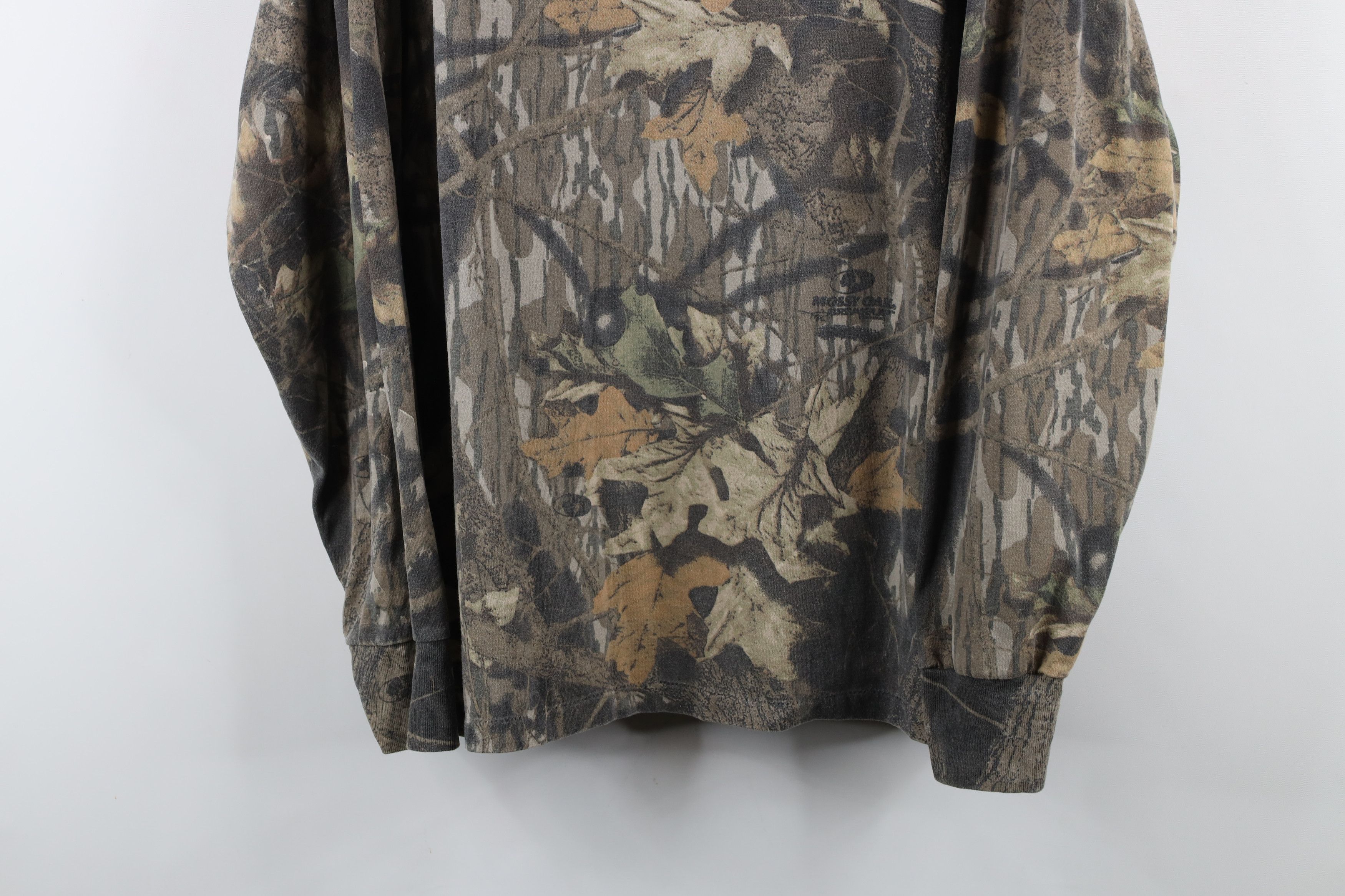 Vintage Vintage 90s Streetwear Camouflage Mock Neck T-Shirt USA Size US XL / EU 56 / 4 - 3 Thumbnail