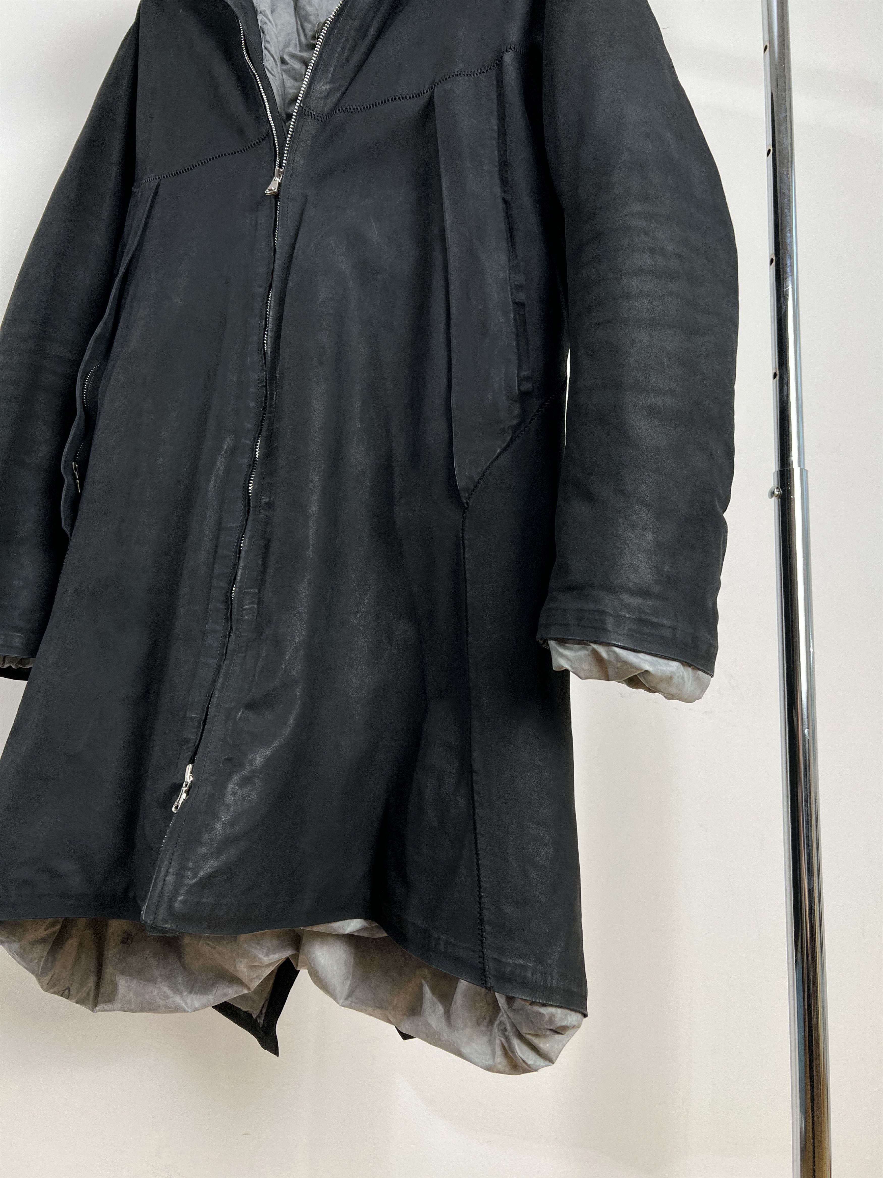 Isaac Sellam Experience ISAAC SELLAM EXPERIENCE LEATHER LONG JACKET Size XXL / US 16-18 / IT 52-54 - 6 Thumbnail