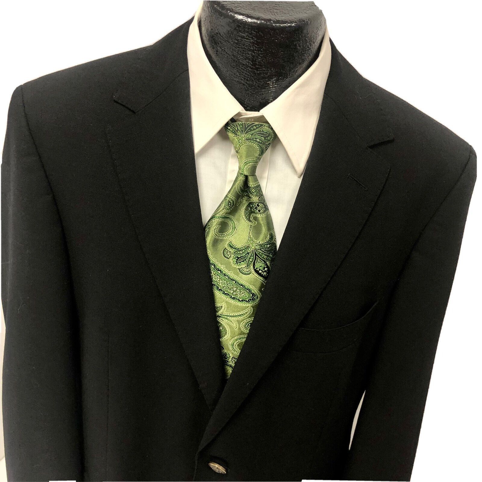 Hugo Boss Vtg Hugo Boss Maselli X Black Sport Coat Nautical Jacket Size 42R - 3 Thumbnail
