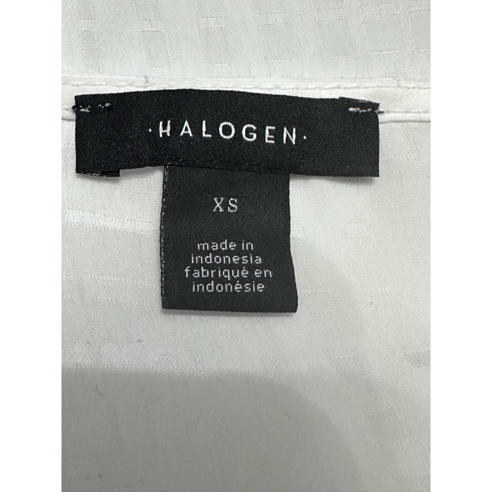 Other Halogen Blouse Check Surplice V-Neck Twisted Front White XS Size XS / US 0-2 / IT 36-38 - 8 Thumbnail