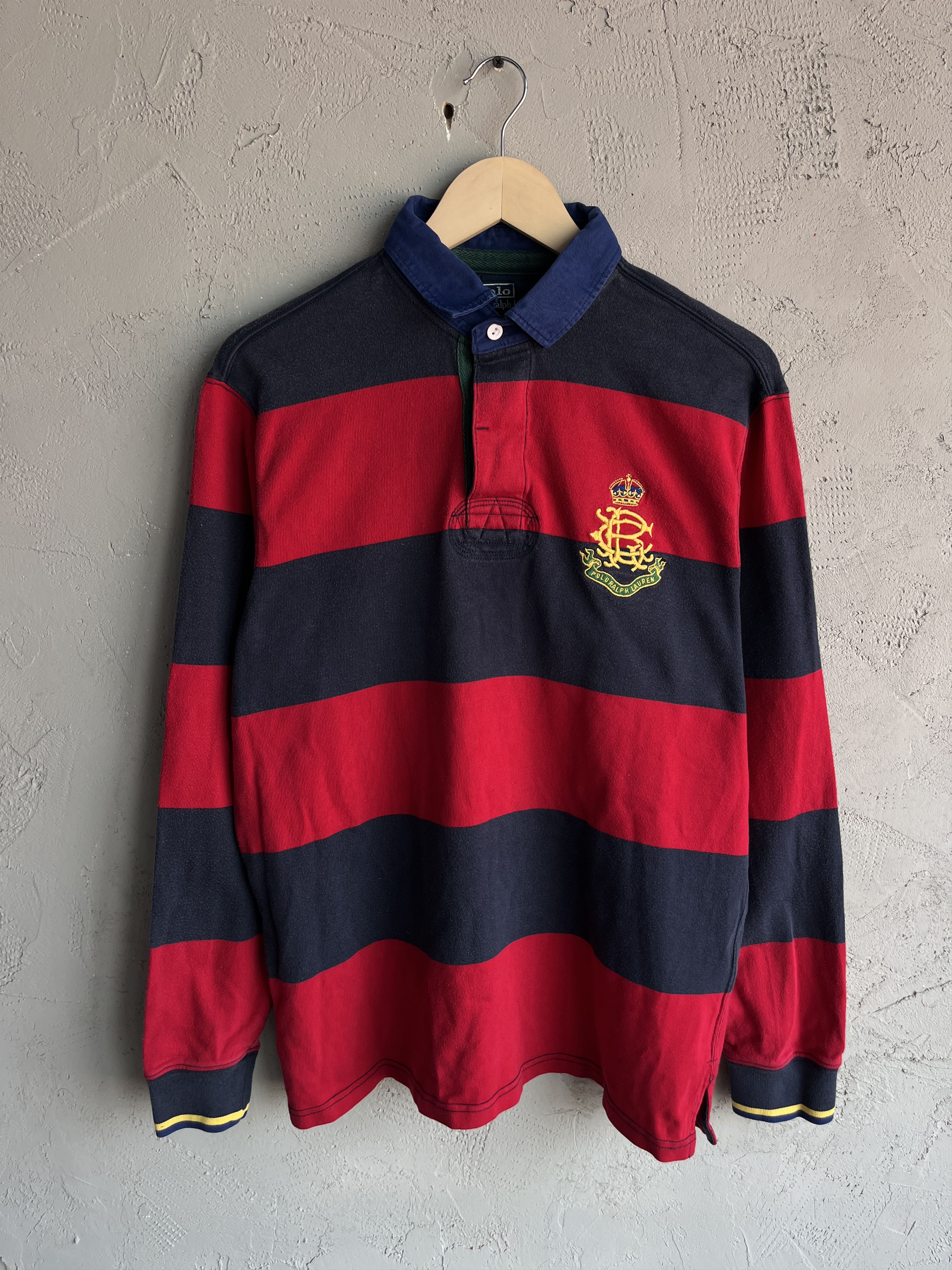 Polo Ralph Lauren Vintage 90s Polo Ralph Lauren Rugby Sweatshirt Size L Size US L / EU 52-54 / 3 - 1 Thumbnail