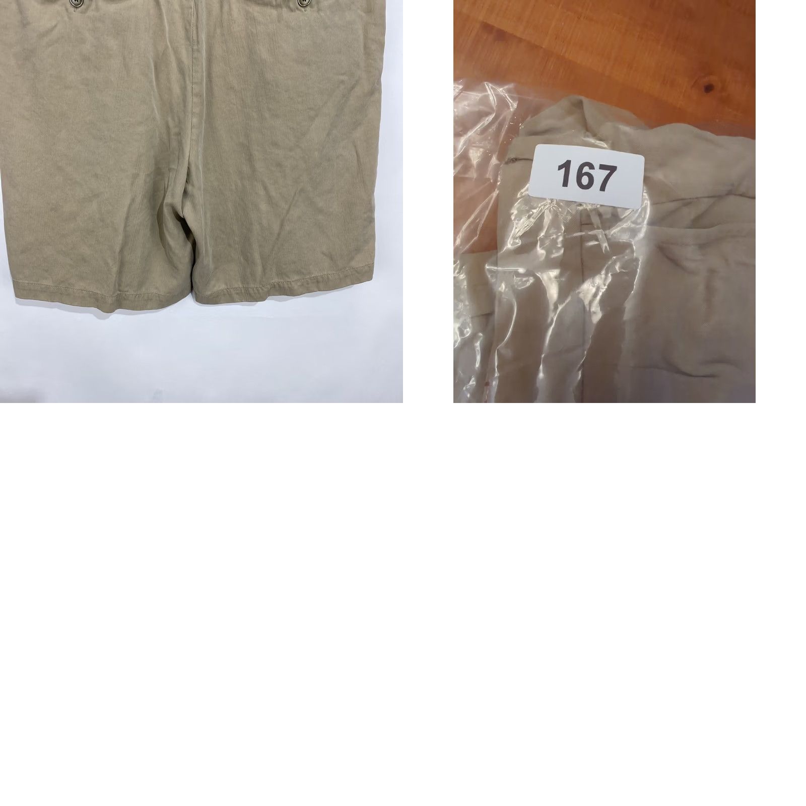 Tommy Bahama Tommy Bahama Island Bamboo Mens 34 Chino Shorts Beige Pleated Front Silk Blend Size US 34 / EU 50 - 9 Thumbnail