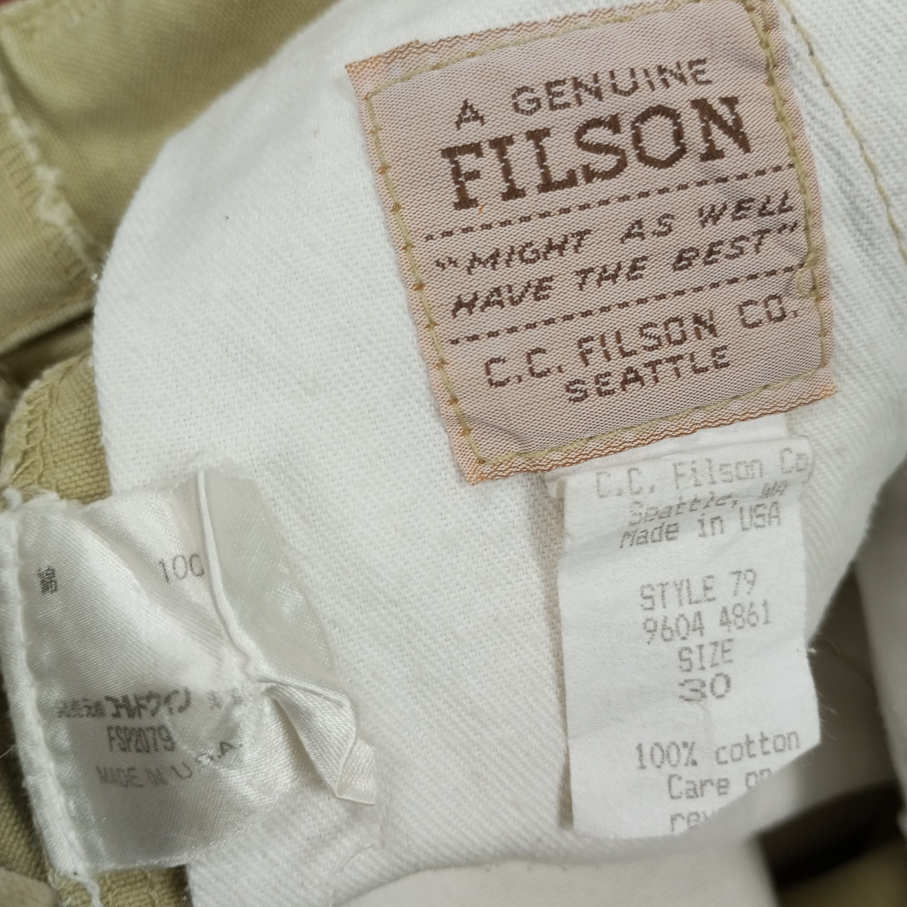 Filson × Vintage A Genuine Filson Pants Streetwear Style Size US 29 - 13 Thumbnail