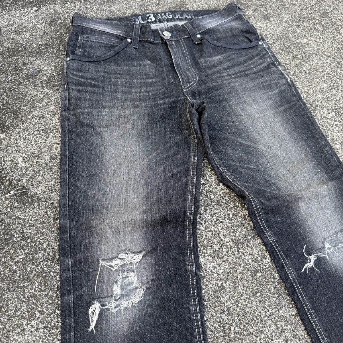 Edwin VINTAGE EDWIN BLACK FADED RIPPEP JEAN PANTSA Size US 34 / EU 50 - 5 Thumbnail