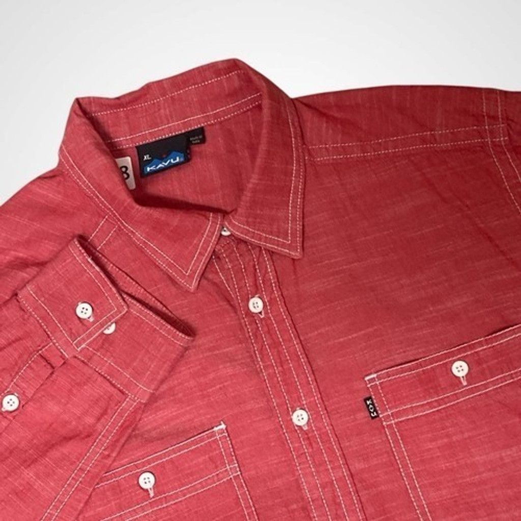 KAVU Kavu Local-Worldwide Long Slv. Button Up Casual Shirt Men XL Size US XL / EU 56 / 4 - 1 Thumbnail