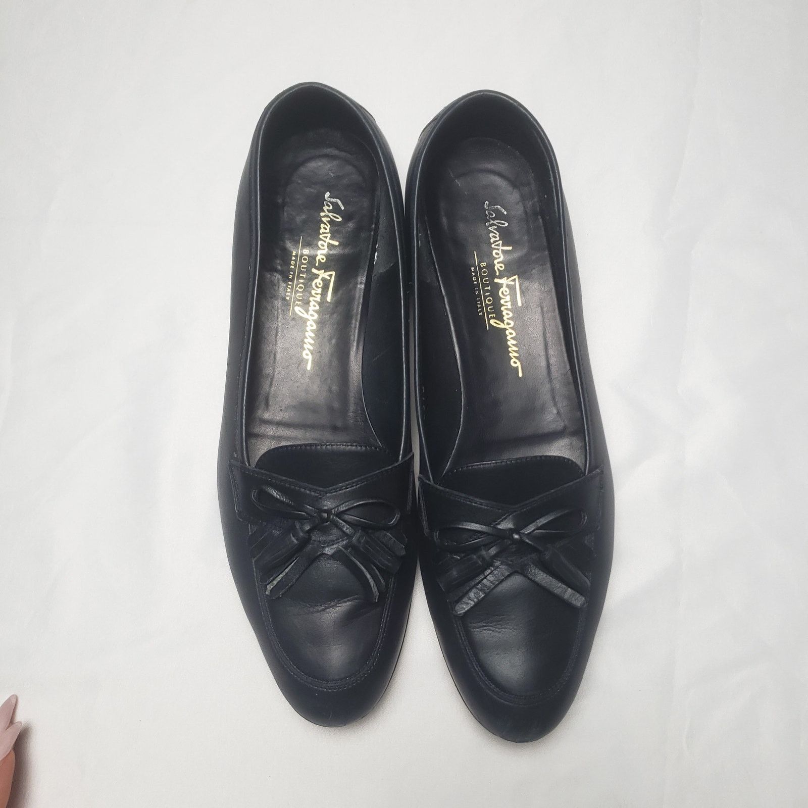 Salvatore Ferragamo Vintage Salvatore Ferragamo Womens Loafers Leather Size US 9.5 / IT 39.5 - 2 Thumbnail