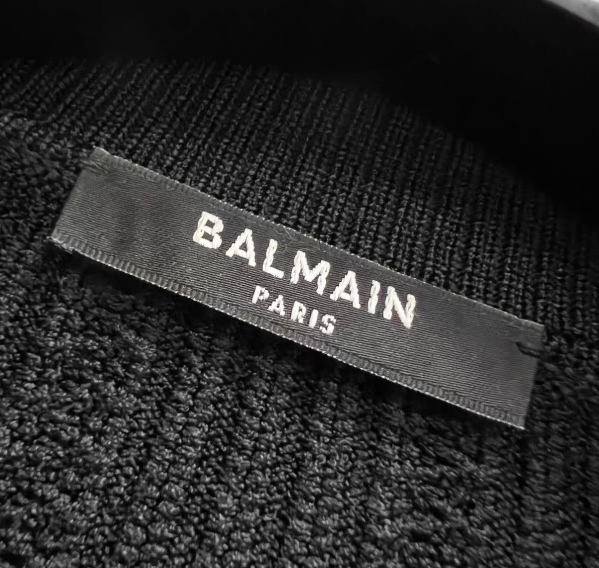 Balmain BALMAIN Black Button Knit Jacket J41 Size M / US 6-8 / IT 42-44 - 3 Thumbnail