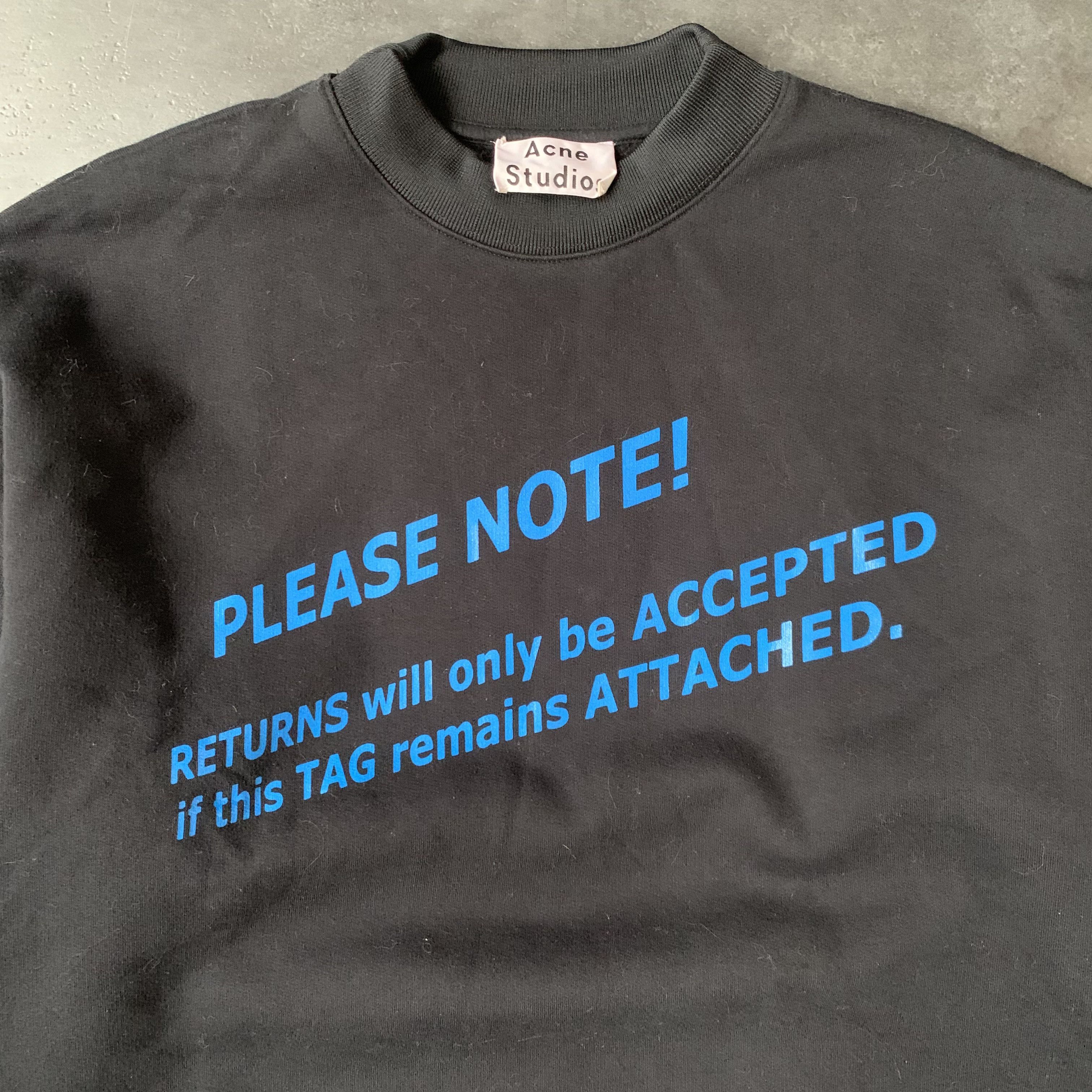 Acne Studios Acne Studios AW15 'Please Note' Sweatshirt Size US L / EU 52-54 / 3 - 5 Thumbnail