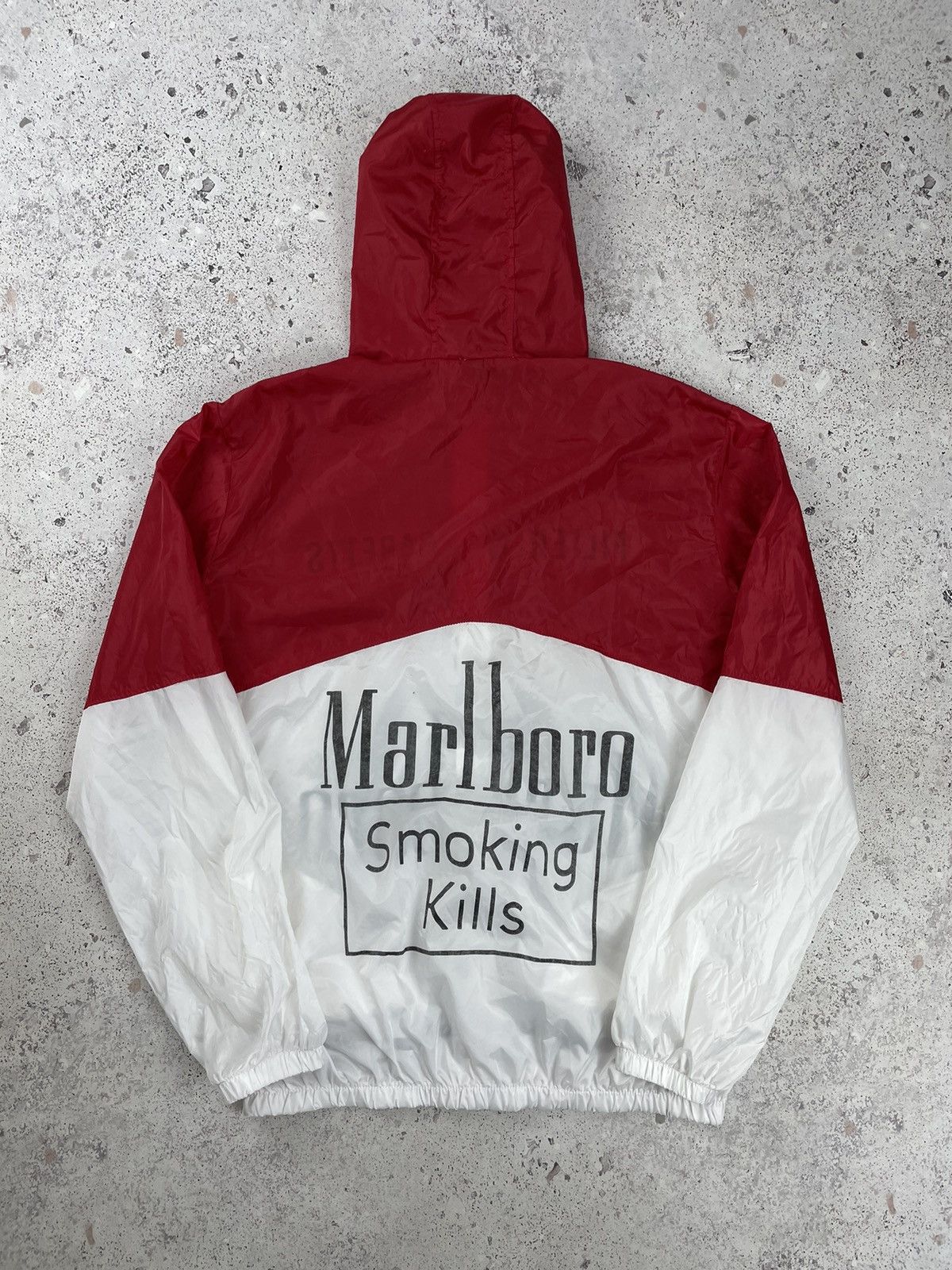 Marlboro × Vintage Vintage Marlboro Cigarettes Smoking Kills Light Jacket Size US L / EU 52-54 / 3 - 6 Thumbnail