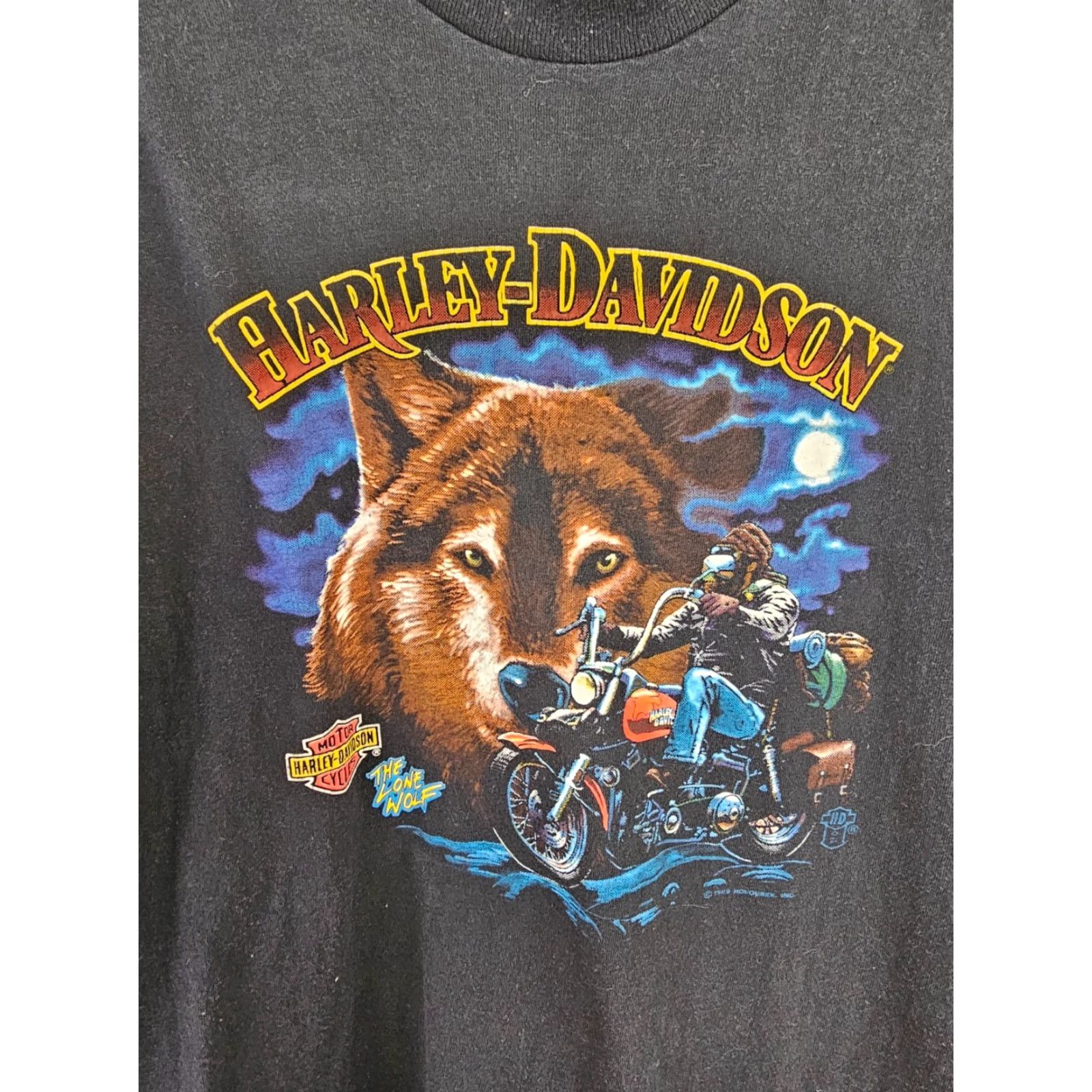 Harley Davidson VINTAGE Harley-Davidson EasyRiders MOTORCYCLE BLACK COTTON T-SHIRT SZ XLARGE Men Shirt Short Sleeve Logo 89' Size US XL / EU 56 / 4 - 2 Thumbnail
