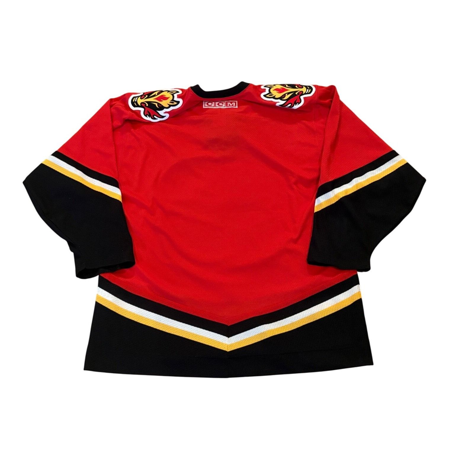 Ccm CCM 2003-2006 Calgary Flames Stitched NHL Hockey Jersey Blas Size US L / EU 52-54 / 3 - 2 Thumbnail