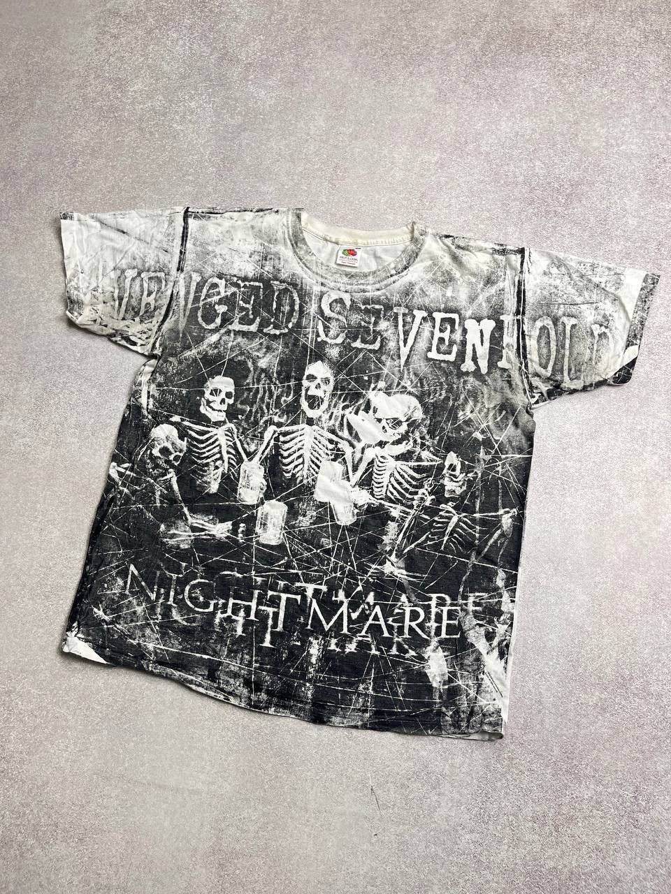 Other VINTAGE AVENGED SEVENHOLD NIGTHMARE ALLOVERPRINT T-SHIRT M Size US M / EU 48-50 / 2 - 3 Thumbnail