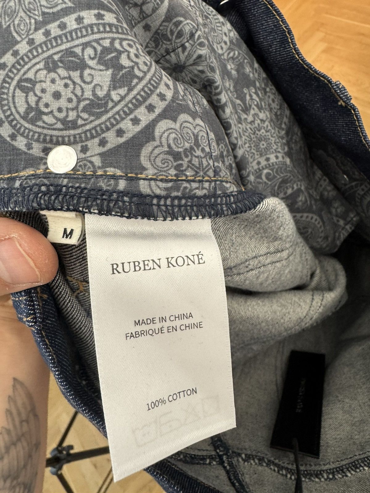 Ruben Kone Ruben Kone Indigo Raw Denim Jeans Blue High Quality Rare Size US 30 / EU 46 - 4 Thumbnail