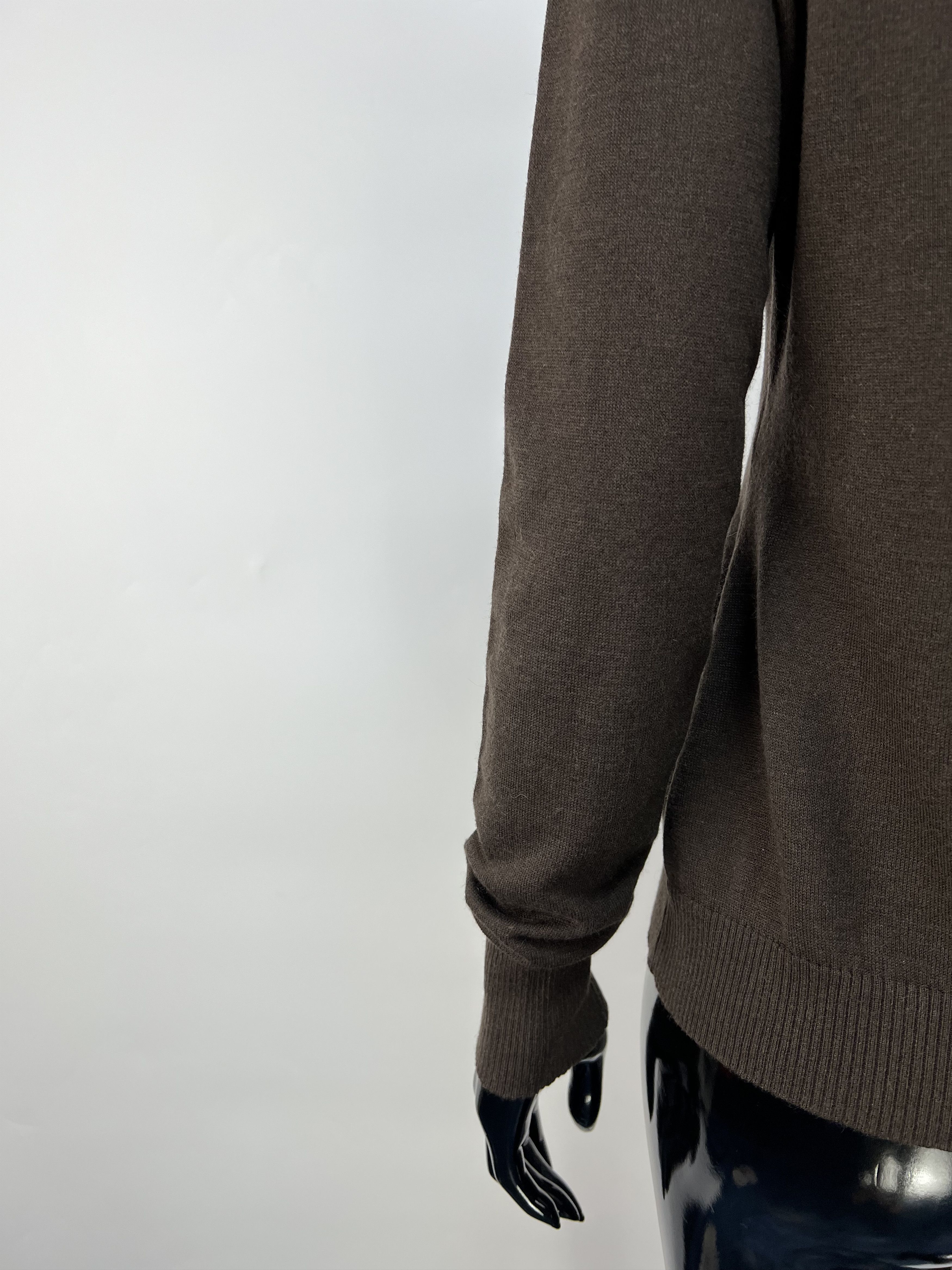 Escada Escada Brown Wool Silk Cashmere Turtleneck Sweater Size S Size S / US 4 / IT 40 - 9 Thumbnail