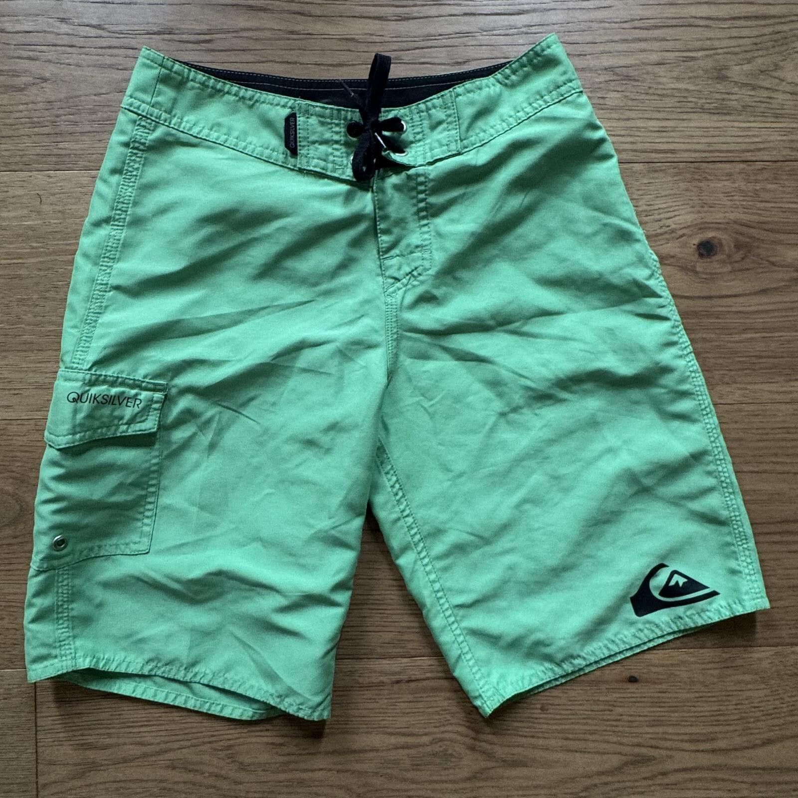 Quiksilver Quiksilver Green Polyester Board Shorts Size 26 Size US 28 / EU 44 - 1 Thumbnail