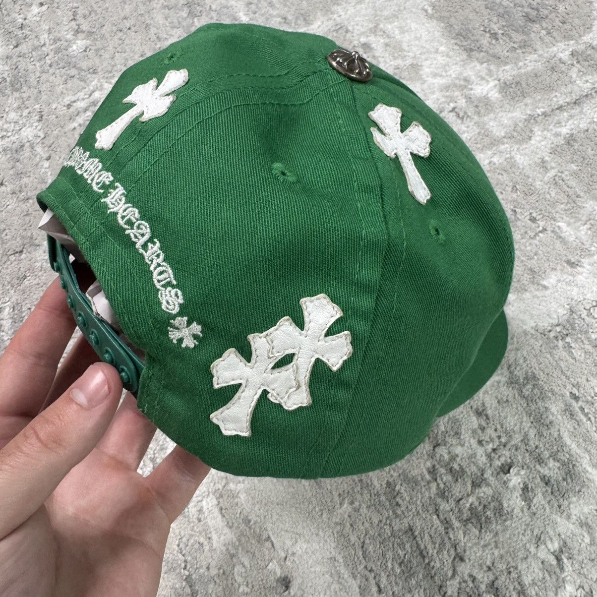 Chrome Hearts Leather cross patch baseball hat Size ONE SIZE - 7 Thumbnail