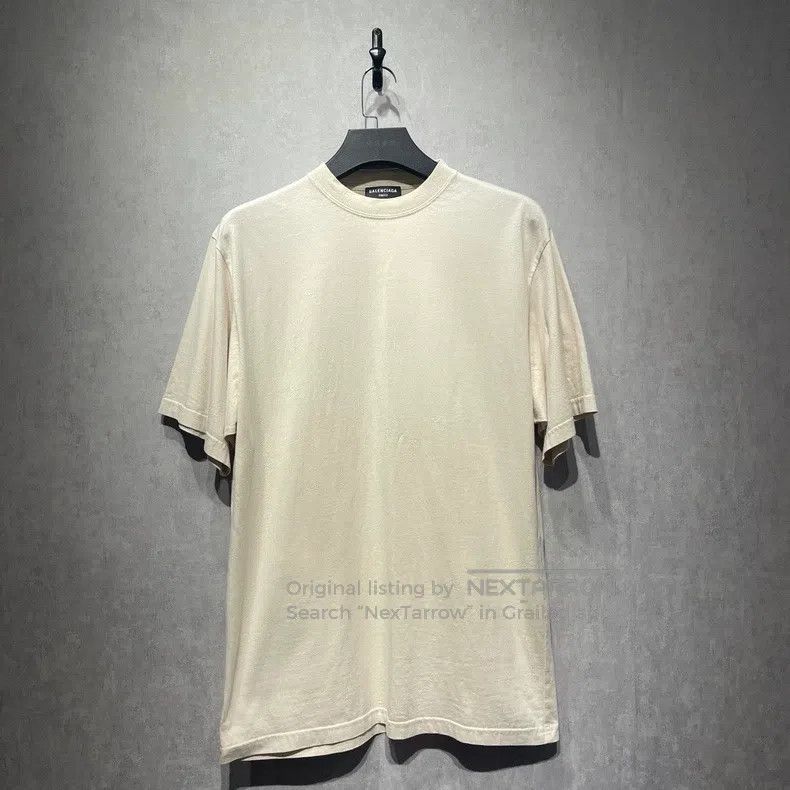 Balenciaga Balenciaga Short Sleeve with Embroidered Logo on Hem Size US M / EU 48-50 / 2 - 1 Thumbnail