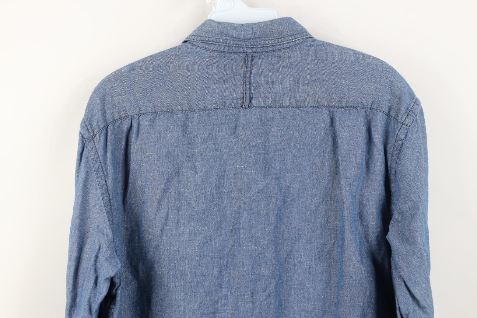 Banana Republic Banana Republic Chambray Linen Blend Collared Button Shirt Size US M / EU 48-50 / 2 - 11 Thumbnail