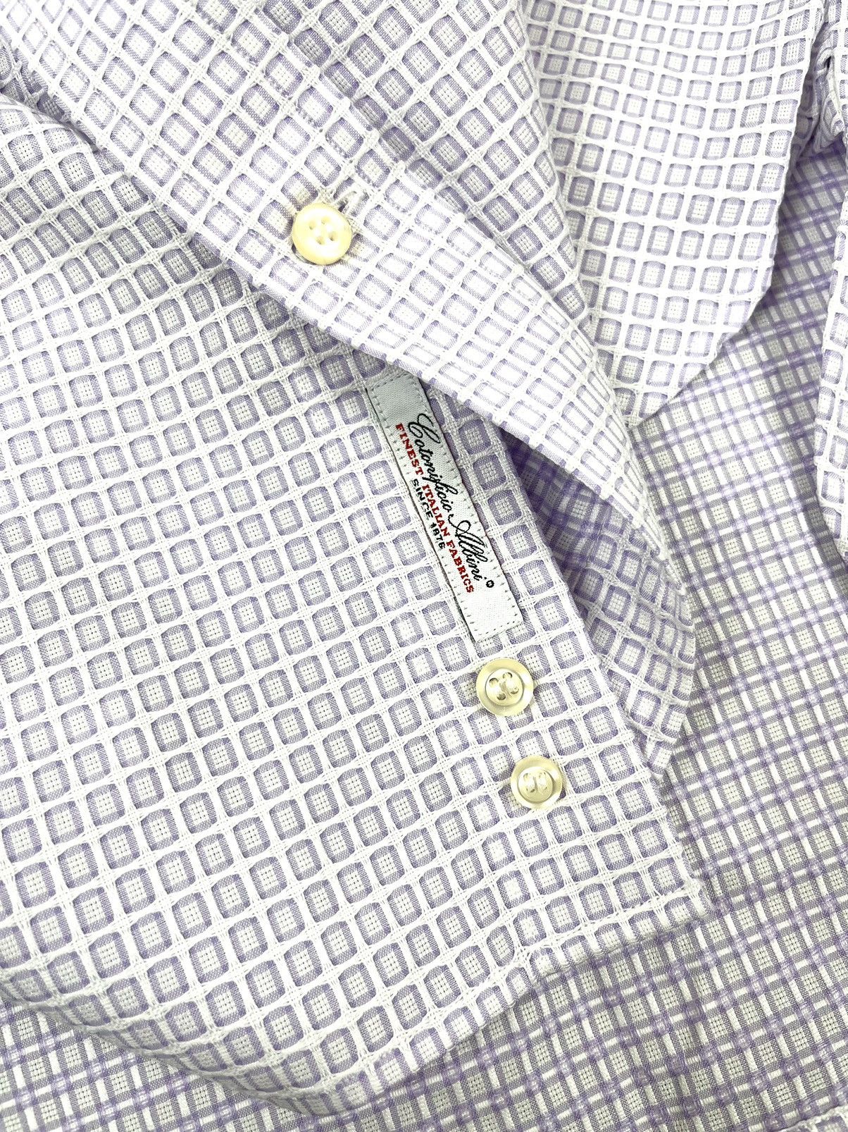 Boggi Boggi Milano Tailored Fit Structure Shirt Size US M / EU 48-50 / 2 - 8 Thumbnail