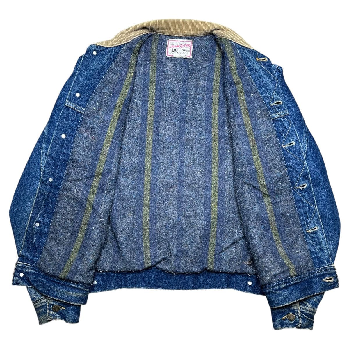 Lee 1980s Lee Storm Rider Blanket Lined Corduroy Collar Jacket Size US L / EU 52-54 / 3 - 2 Thumbnail