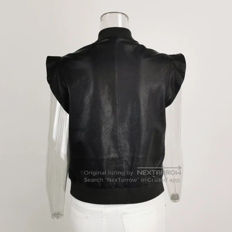Brunello Cucinelli Brunello Cucinelli Solid-colored zipper sleeveless leather Size S / US 4 / IT 40 - 2 Thumbnail