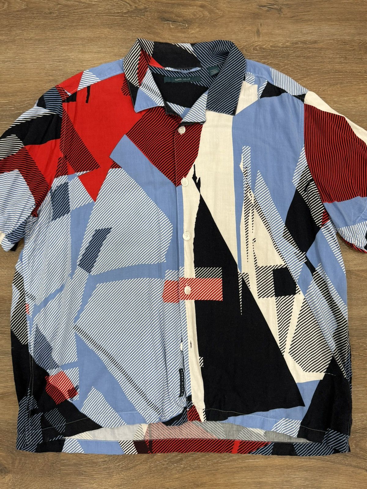 Perry Ellis Perry Ellis Short Sleeve Button up Shirt Size US XL / EU 56 / 4 - 3 Thumbnail
