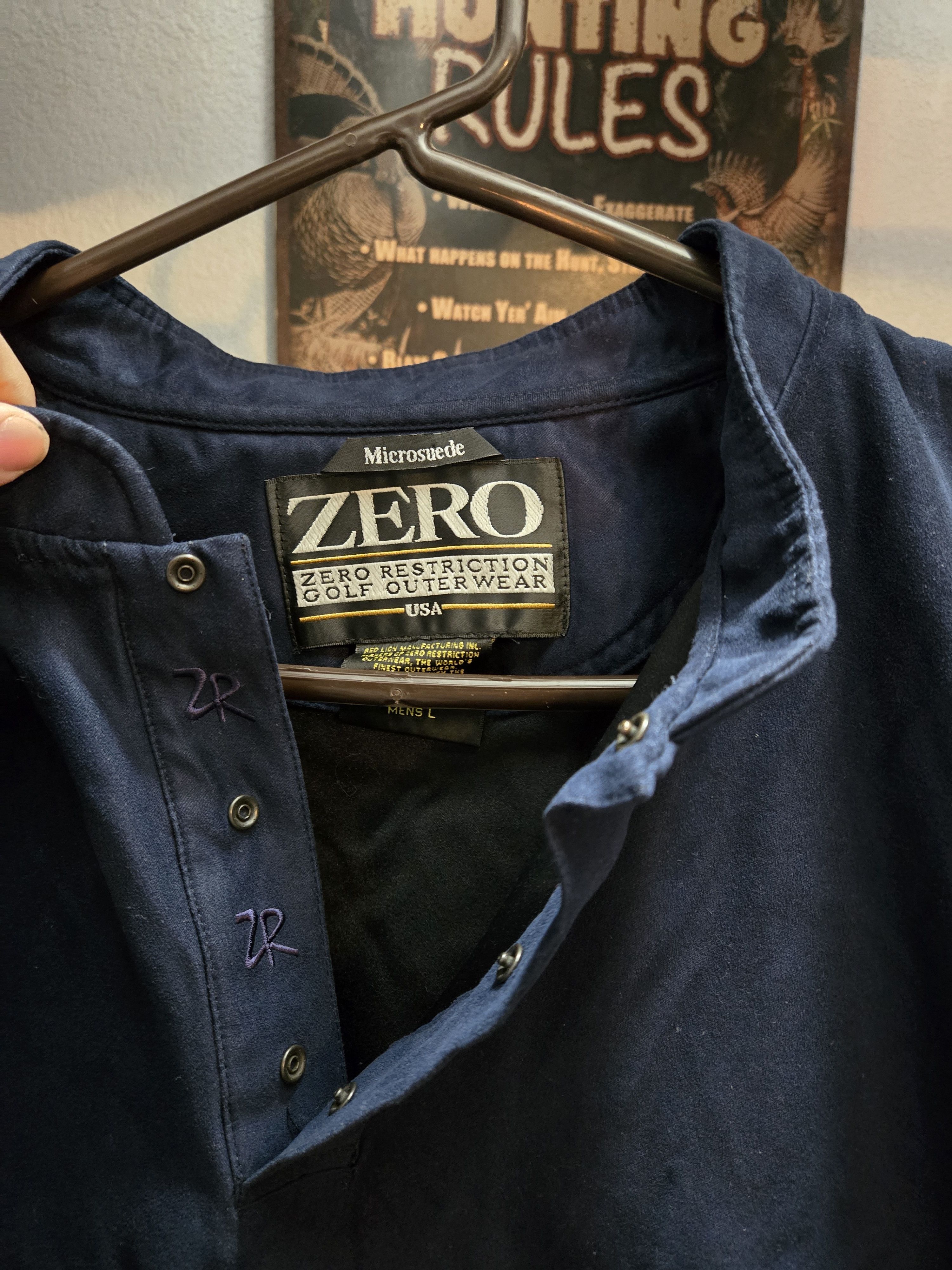 Other Zero Restrictions Golf Outerwear Microsuede Size US L / EU 52-54 / 3 - 2 Thumbnail