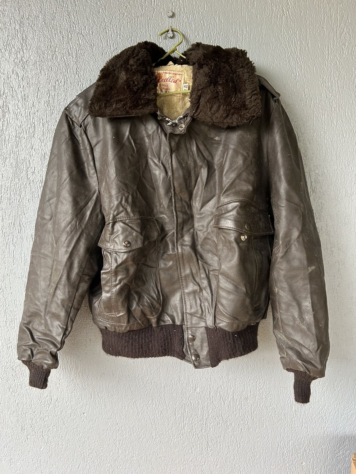 Other Aviator leather jacket Size US L / EU 52-54 / 3 - 1 Thumbnail