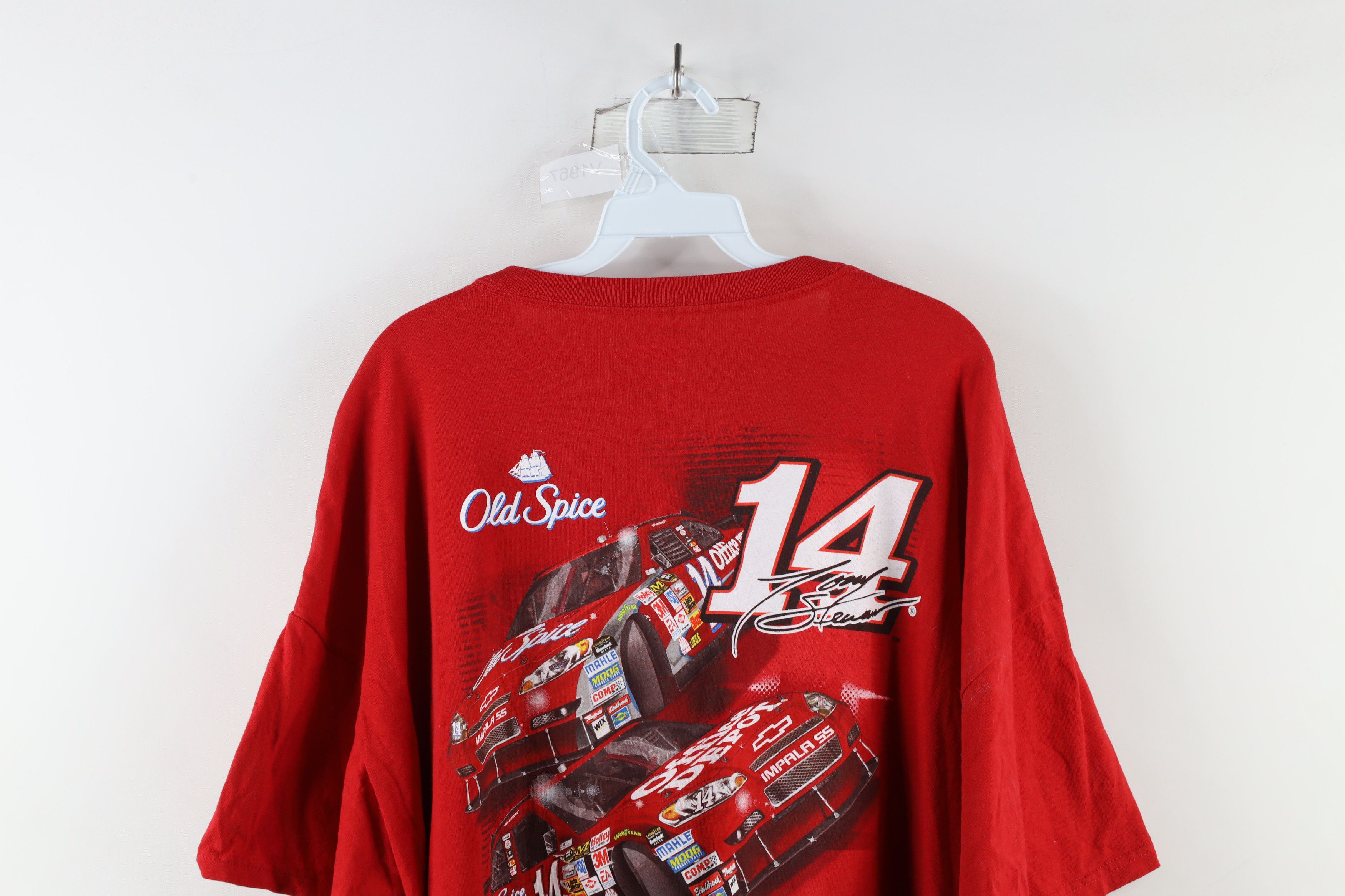 Vintage Vintage Y2K NASCAR Old Spice Tony Stewart Racing T-Shirt Size US XXL / EU 58 / 5 - 12 Thumbnail