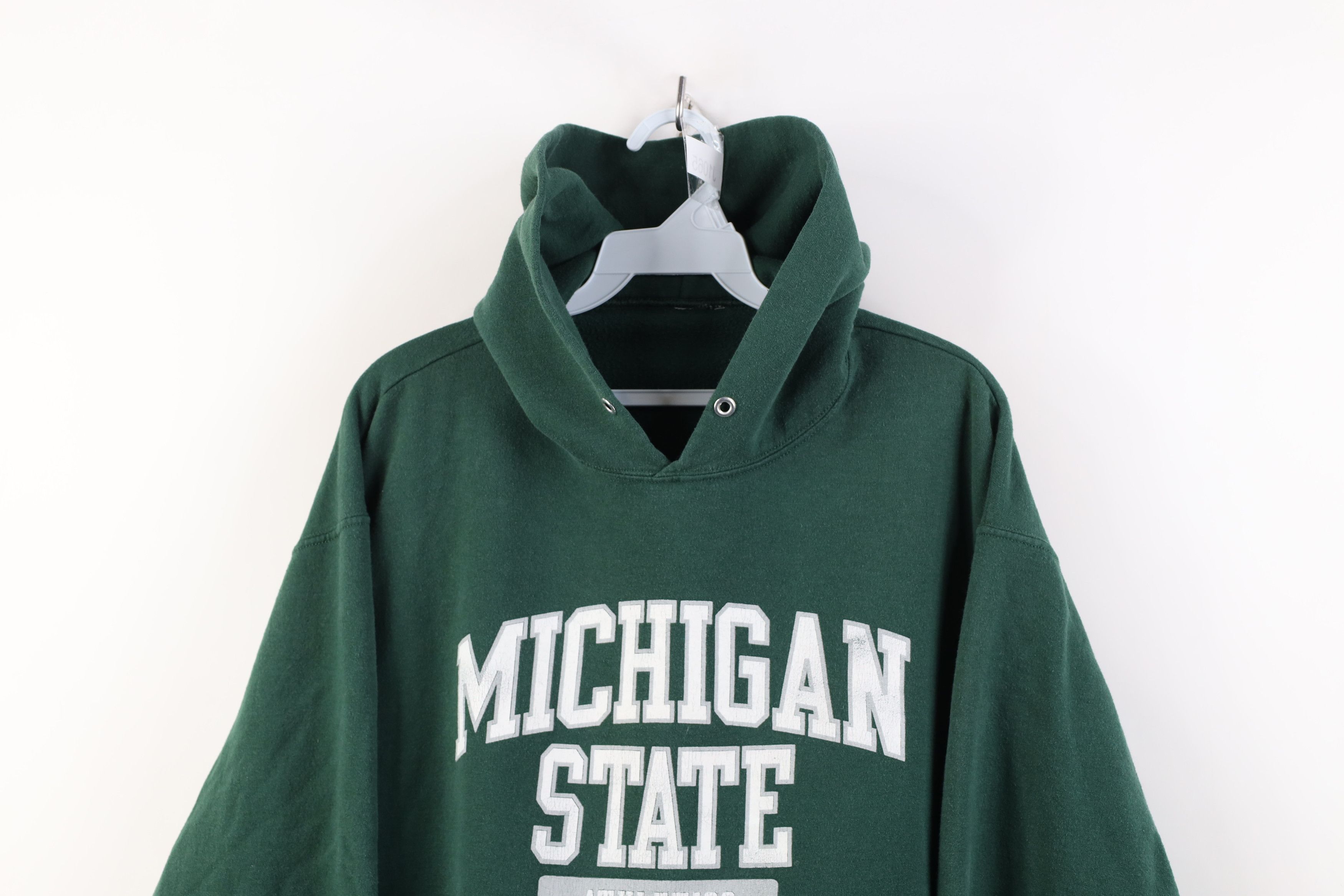 Vintage Vintage 90s Michigan State University Athletics Hoodie Size US L / EU 52-54 / 3 - 2 Thumbnail