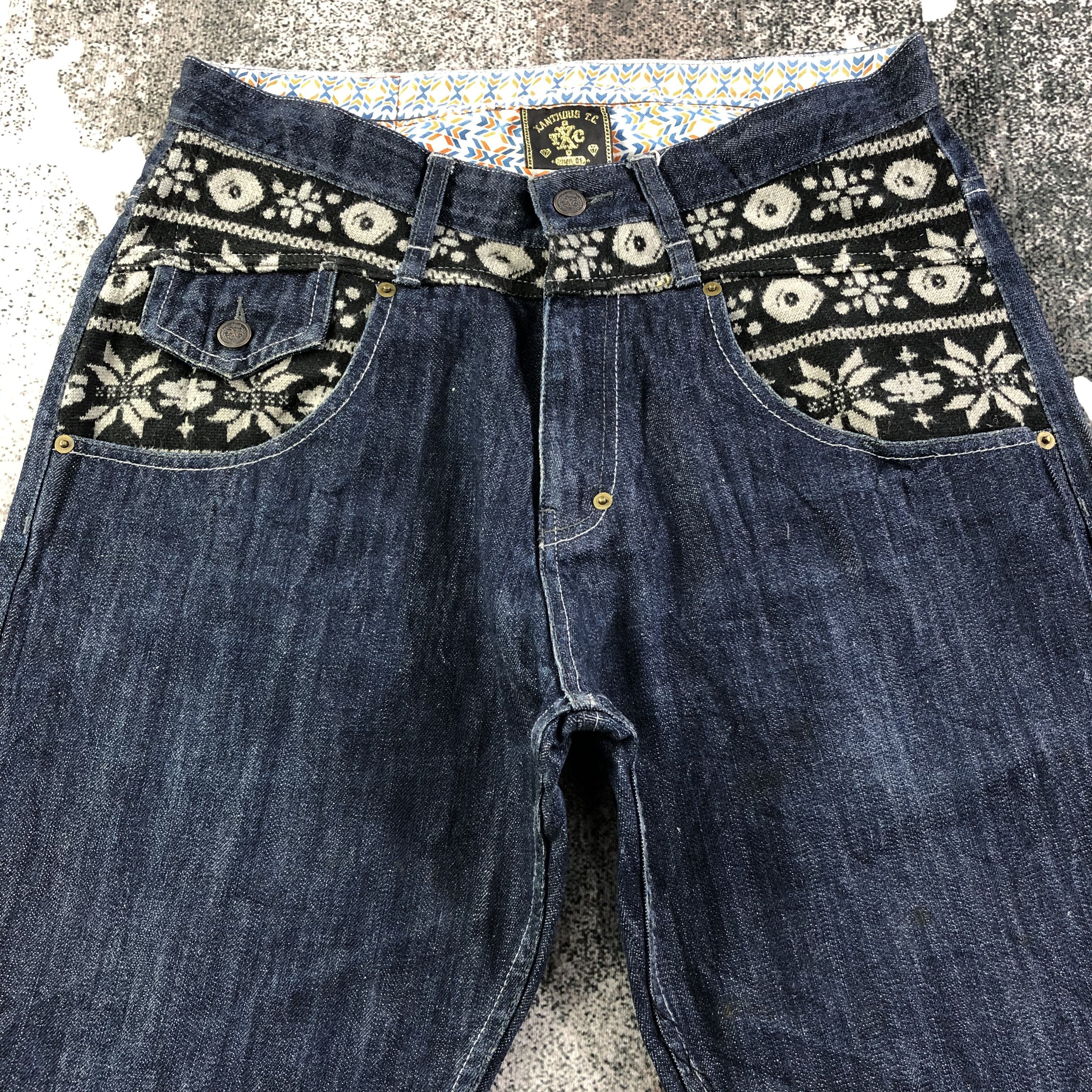 Japanese Brand Japanese Brand Xanthouse Jeans Dark Wash Denim KJ1686 Size US 32 / EU 48 - 3 Thumbnail