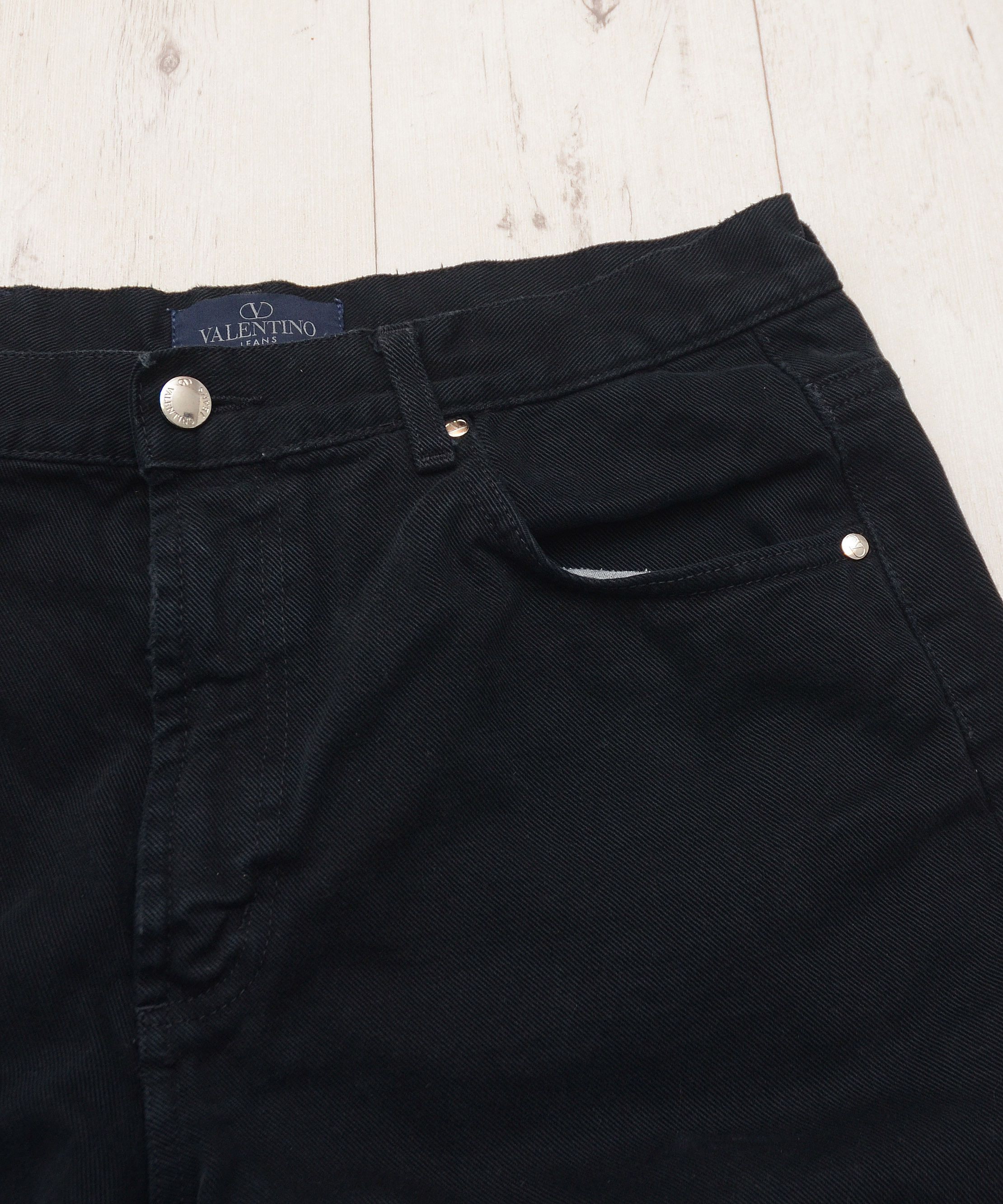 Valentino × Vintage Valentino Jeans Vintage 90s Black Pants Luxury Y2K Size US 34 / EU 50 - 4 Thumbnail