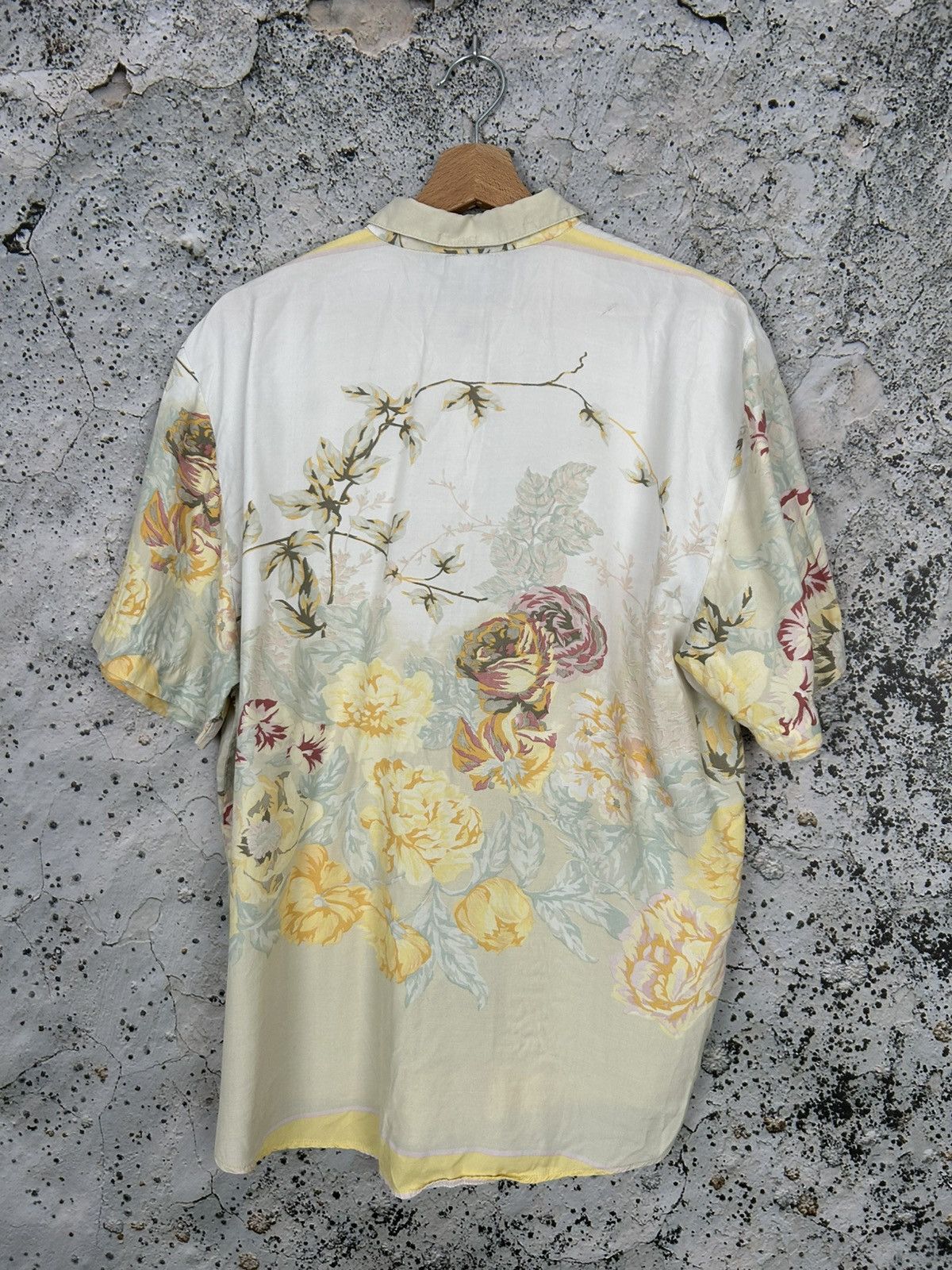 Vintage Vintage Viscose Floral Shirt 90s Avant Garde Grunge Punk Size US L / EU 52-54 / 3 - 5 Thumbnail