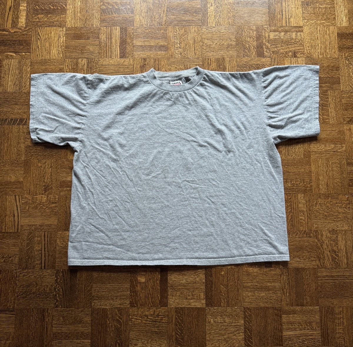 Tultex Vintage 90s Tultex Boxy Blank Tee Size US XXL / EU 58 / 5 - 1 Thumbnail