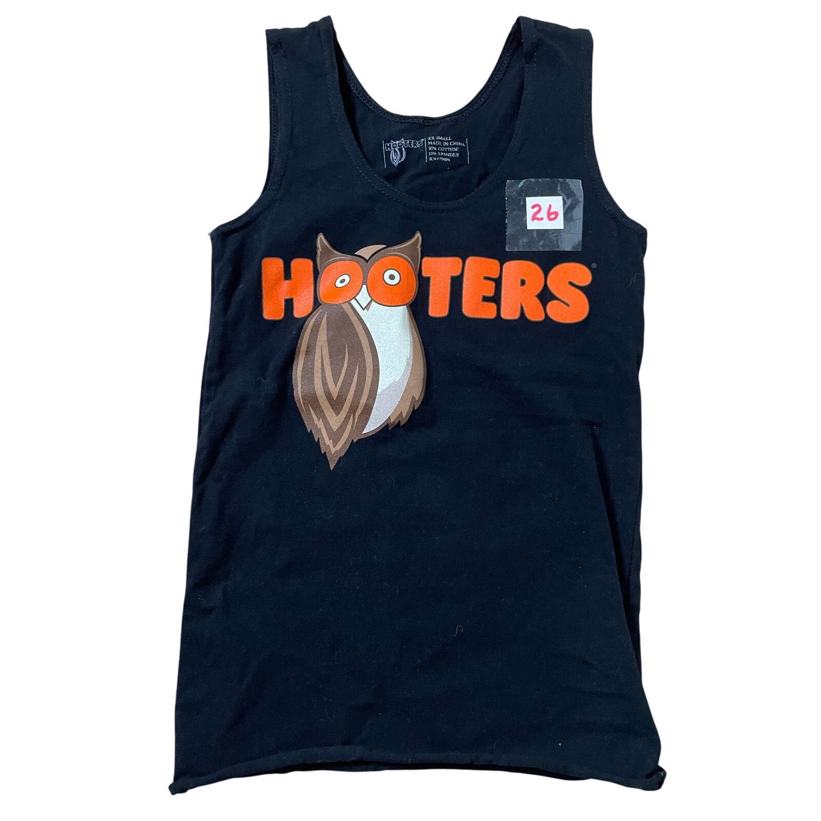 Other #26 New Hooters Girl Uniform Tank Black Xxs Cotton spandex Size XXS / US 00 / IT 34 - 1 Thumbnail