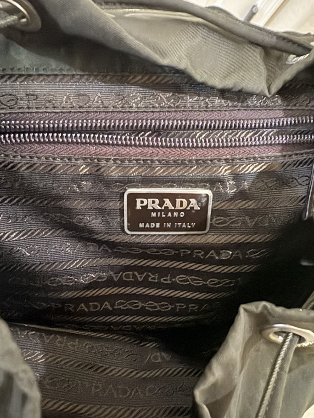 Prada Prada milano green nylon bag/backpack Size ONE SIZE - 3 Thumbnail