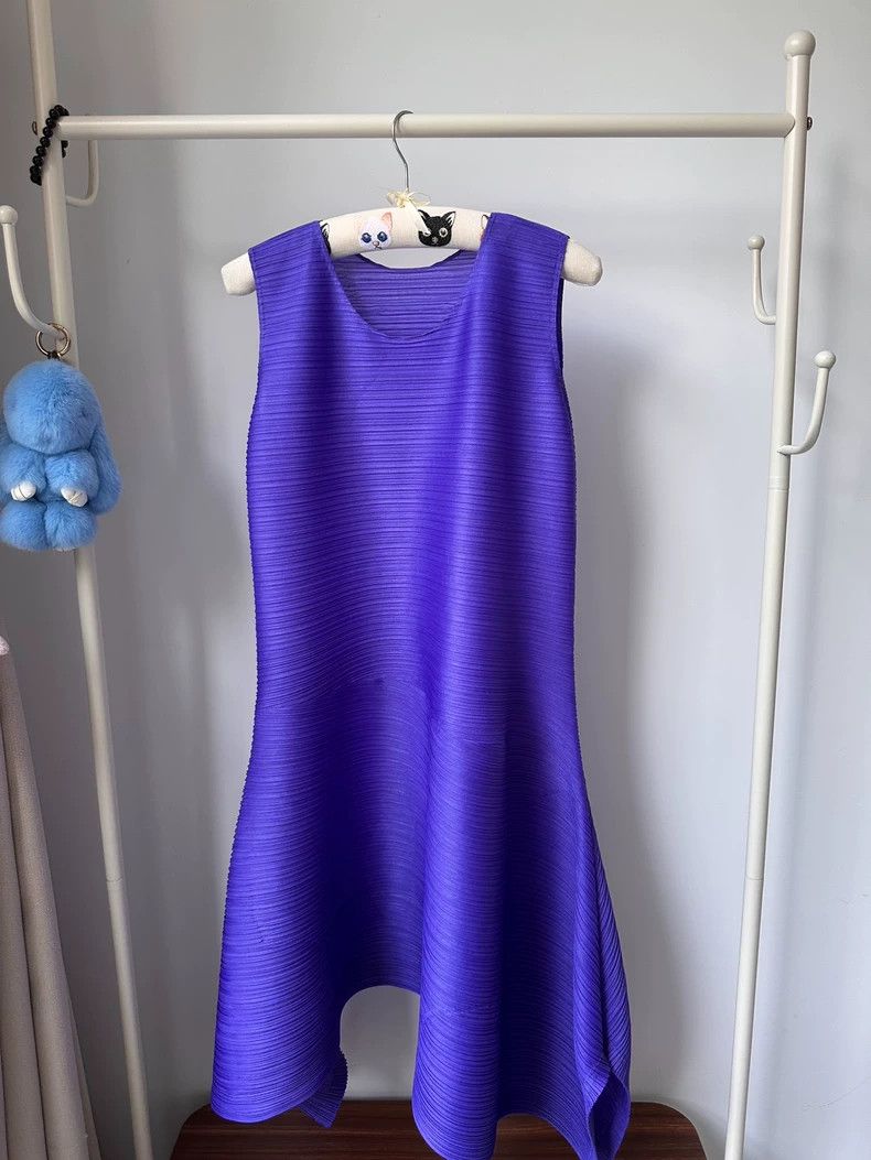 Issey Miyake Issey Miyake size:3 Blue and purple horizontal stripe spri Size XS / US 0-2 / IT 36-38 - 1 Thumbnail