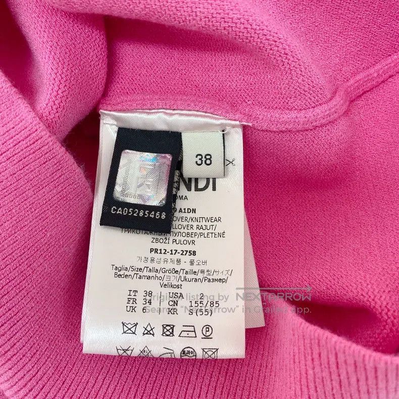 Fendi Fendi Pink Knit Top Size XS / US 0-2 / IT 36-38 - 6 Thumbnail