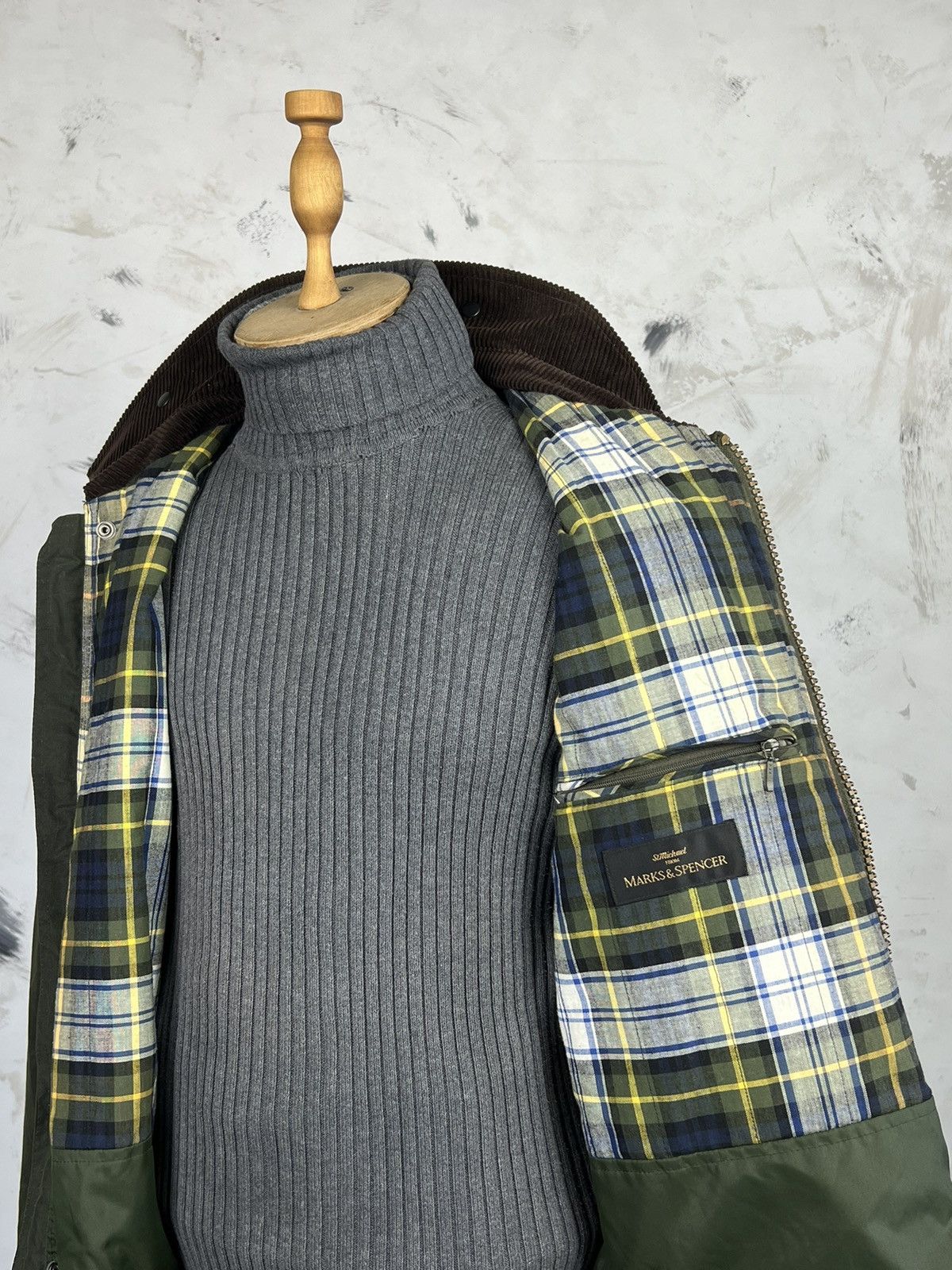 Marks & Spencer Vintage Marks & Spencer Waxed Jacket Size M - L Size US M / EU 48-50 / 2 - 6 Thumbnail