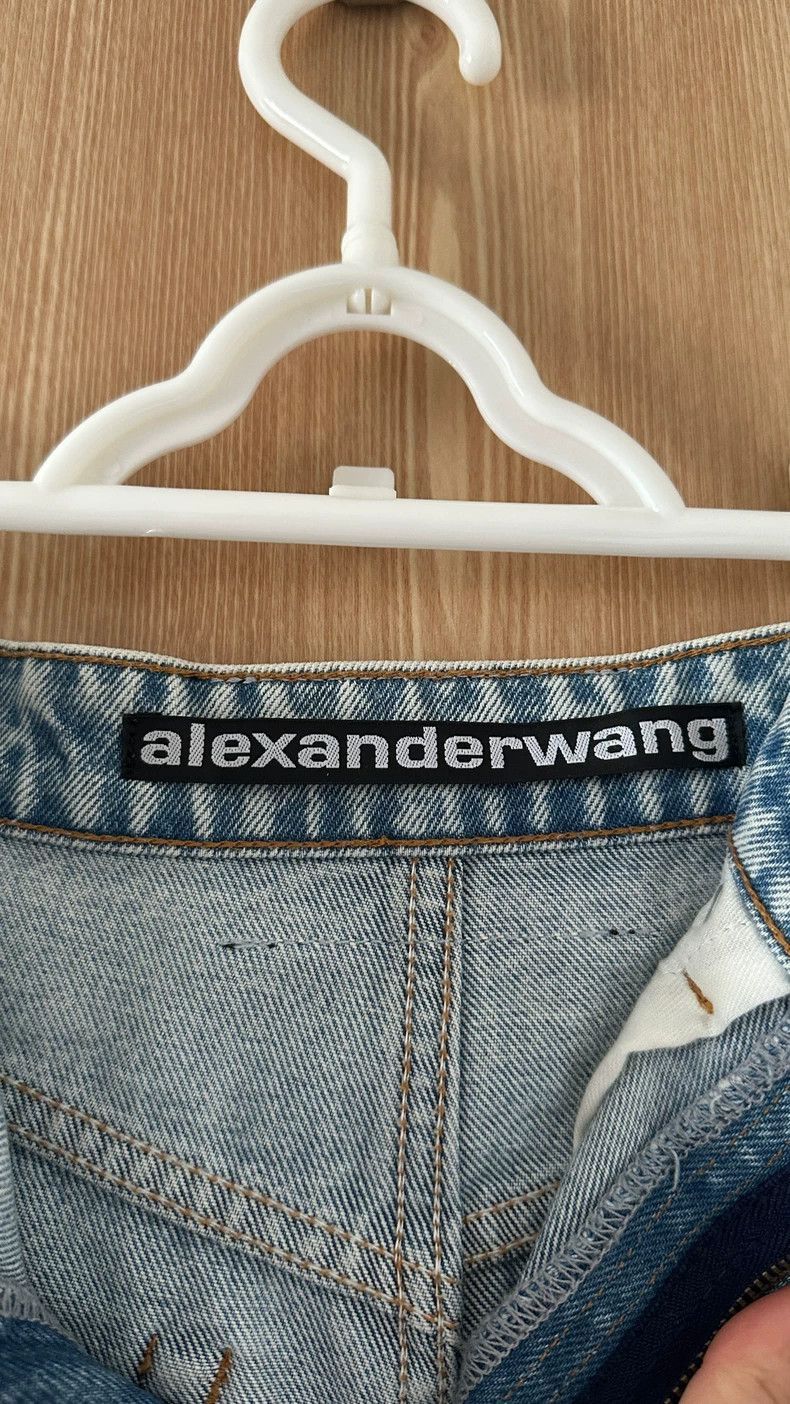 Alexander Wang Alexander Wang High-Waist Denim Shorts- Size 26" / US 2 / IT 38 - 4 Thumbnail