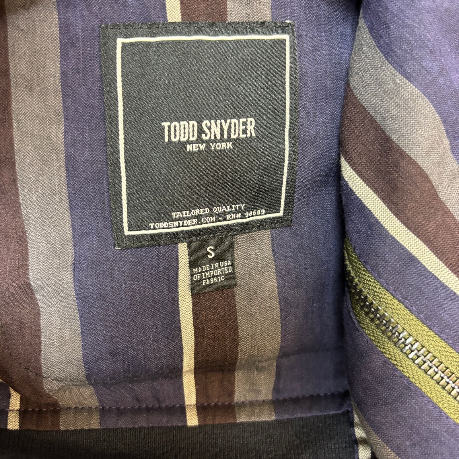 Todd Snyder Todd Snyder Striped Linen Blend Bomber Jacket Men's Small Size US S / EU 44-46 / 1 - 6 Thumbnail