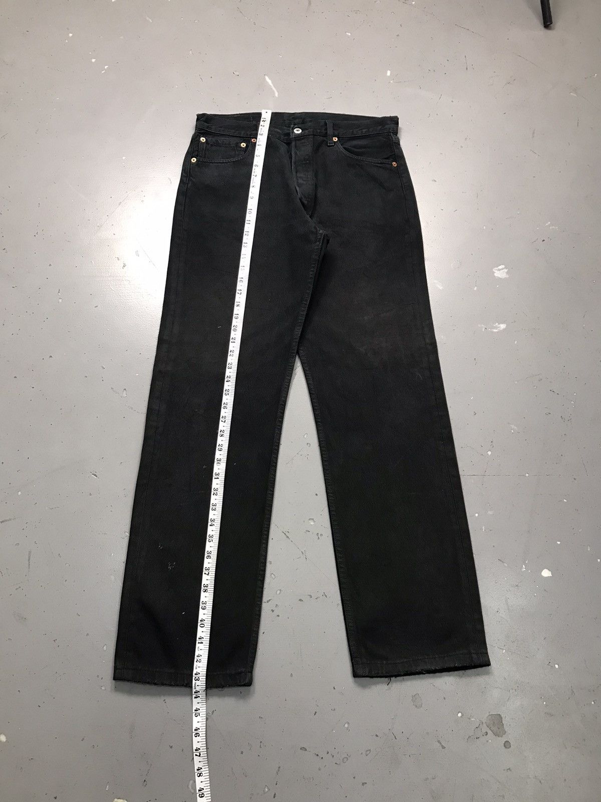 Levi's Vintage Levi’s Strauss & co 501 paper tag straight denim Size US 34 / EU 50 - 5 Thumbnail