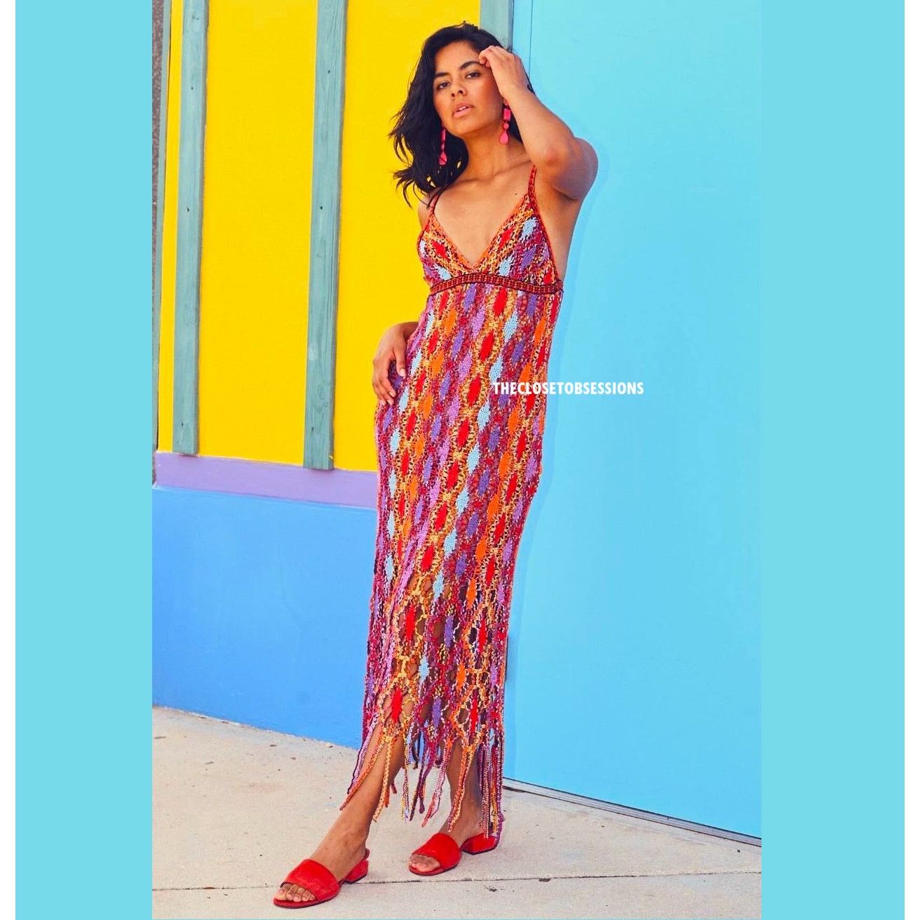 Zara ZARA BLOGGER FAVE!!! V-Neck Midi Dress NWT Size L / US 10 / IT 46 - 8 Thumbnail