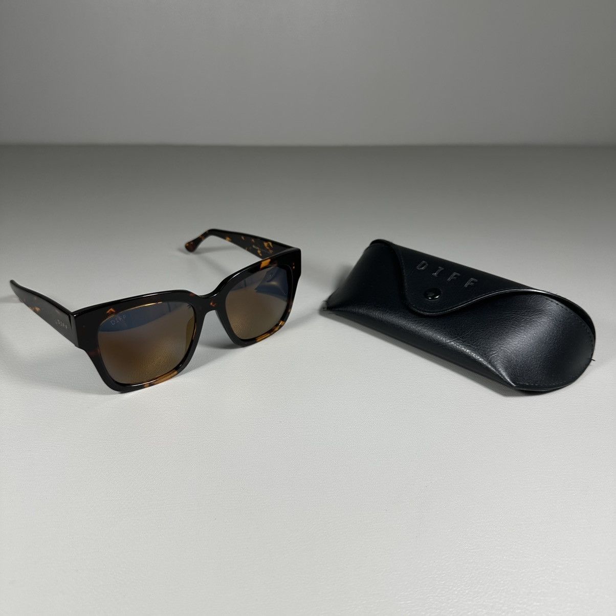 Other DIFF Bella II DI-GM171 Squared Tortoise Sunglasses Size ONE SIZE - 2 Thumbnail