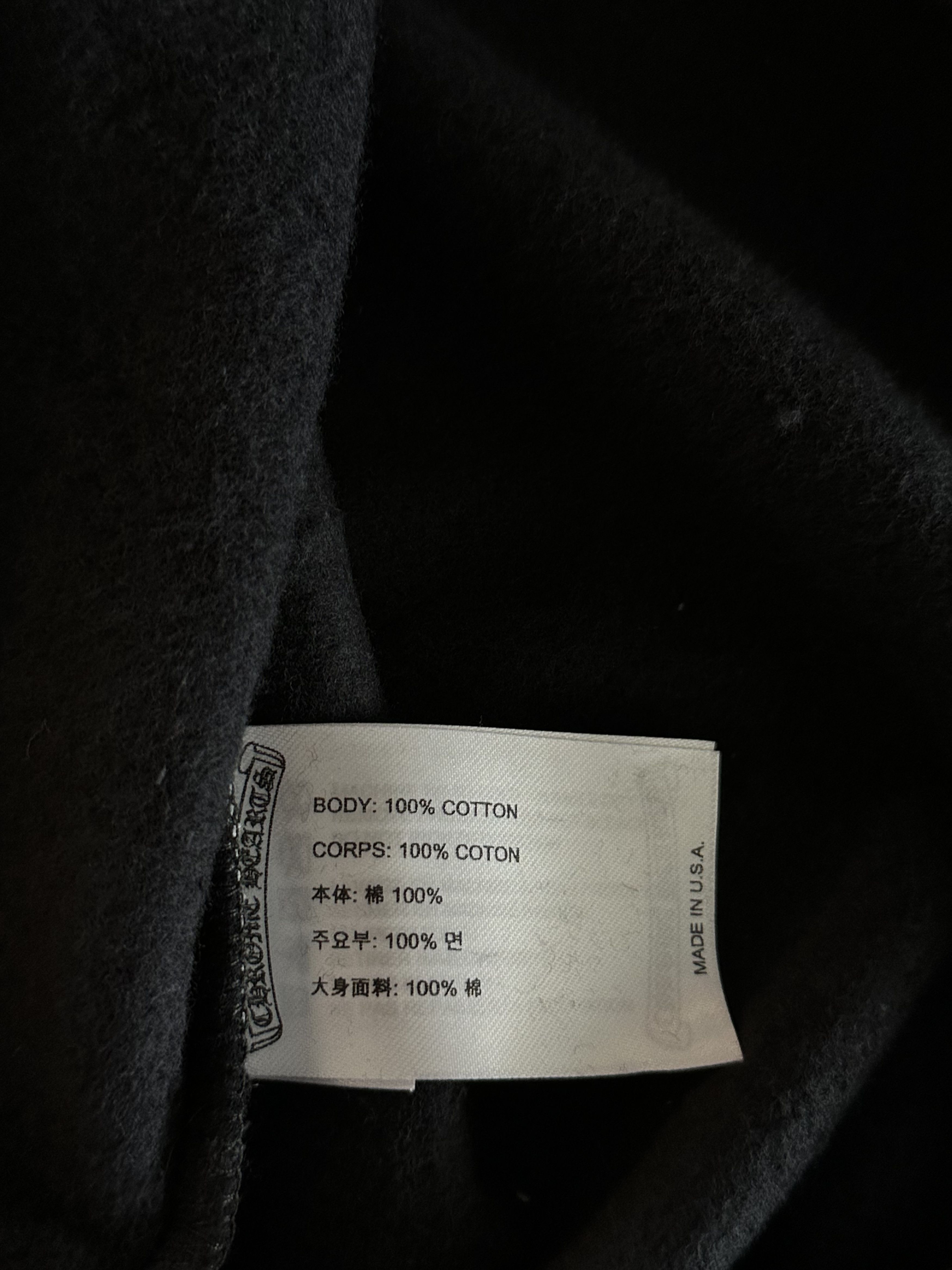 Chrome Hearts Chrome Hearts Black & Silver Script Logo Hoodie Size US L / EU 52-54 / 3 - 4 Thumbnail