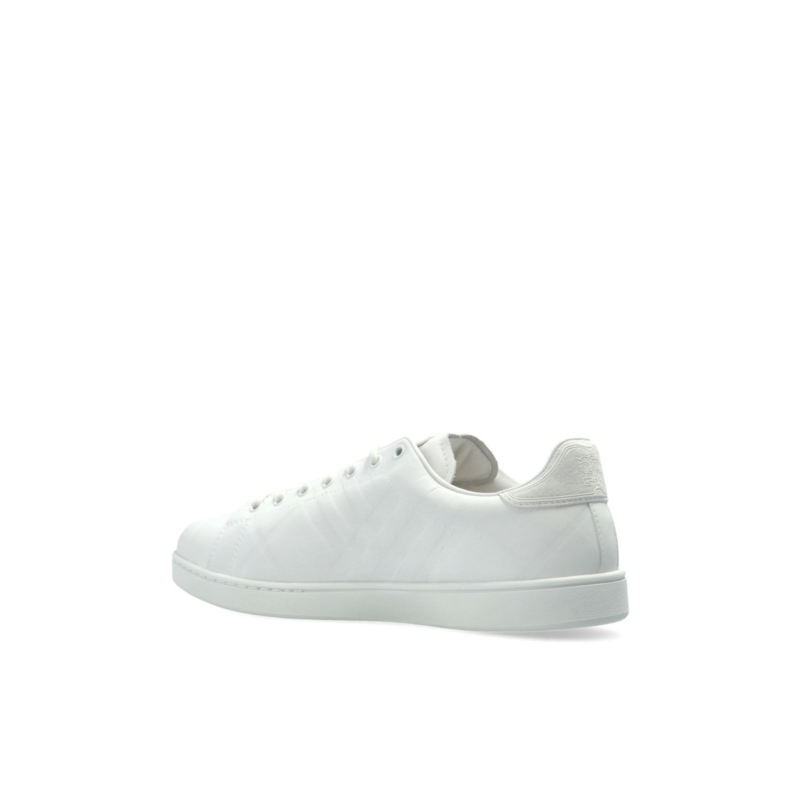 Burberry BURBERRY White Leather Sneakers New & Authentic (Men's size: Size US 9.5 / EU 42-43 - 3 Thumbnail